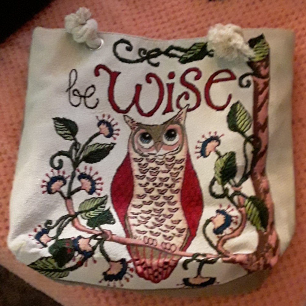 Wonderful canvas bag for your treasures 14